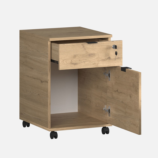 Adore Rio Kilitli Çekmeceli Keson Florida Meşe