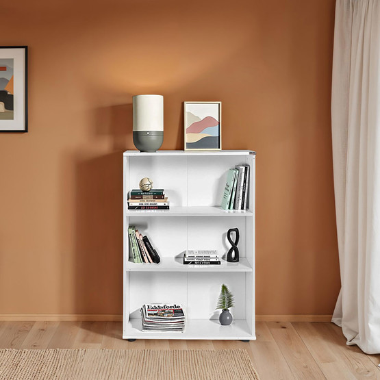 Adore Rio 3 Raflı Kitaplık Beyaz