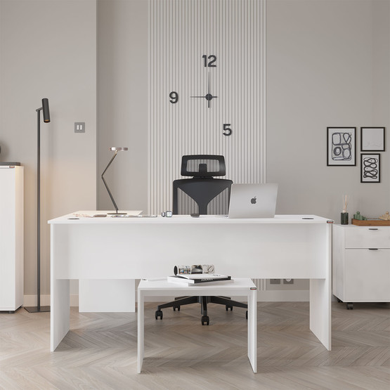 Adore Rio L Ofis Masası Beyaz