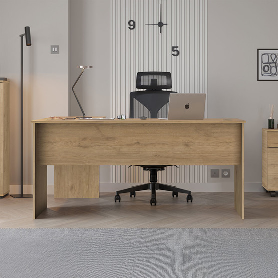 Adore Rio L Ofis Masası Florida Meşe