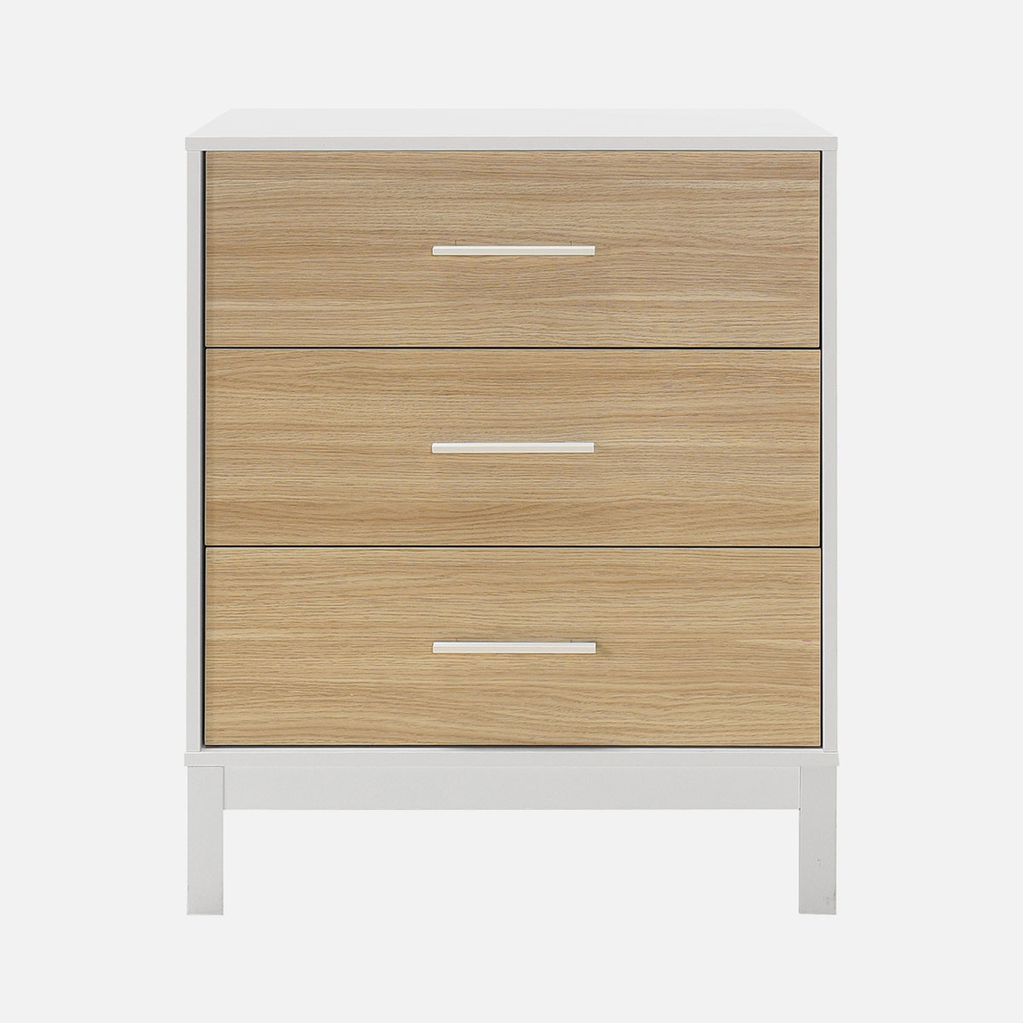    Adore London 3 Çekmeceli Şifonyer Meşe-Beyaz 