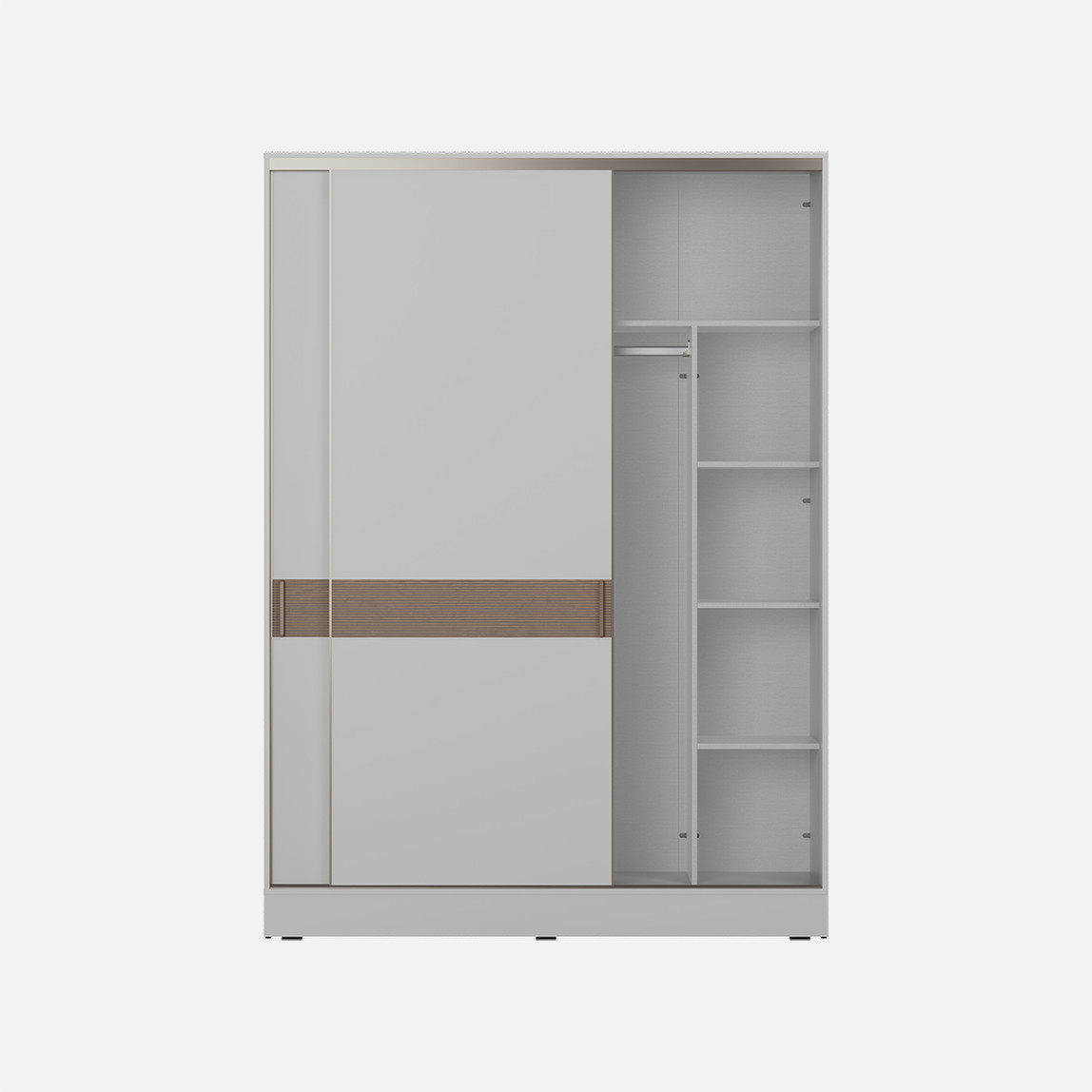    Adore Milano Sürgülü Gardırop Vizon-Zebra 