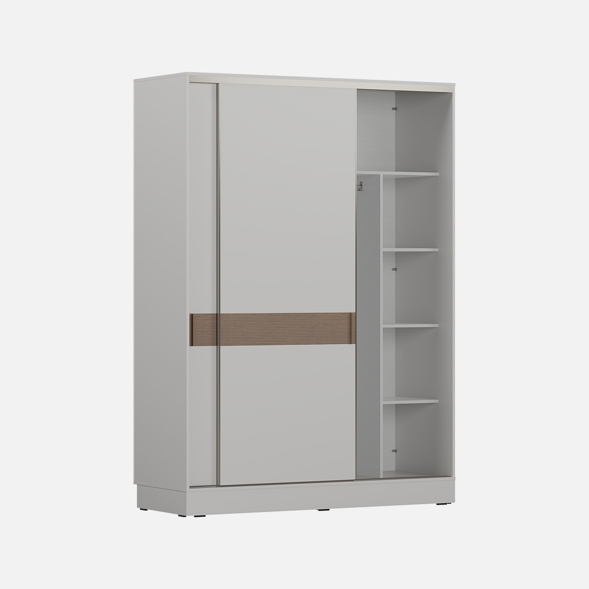    Adore Milano Sürgülü Gardırop Vizon-Zebra 