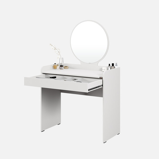 Adore Curve Makyaj Masası Diamond Beyaz