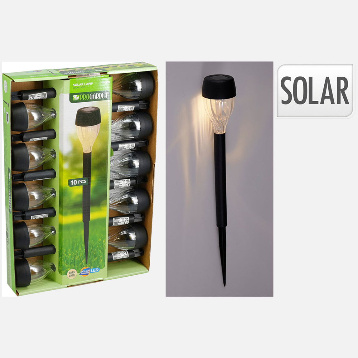    Progarden Solar Işık 10'lu Set 