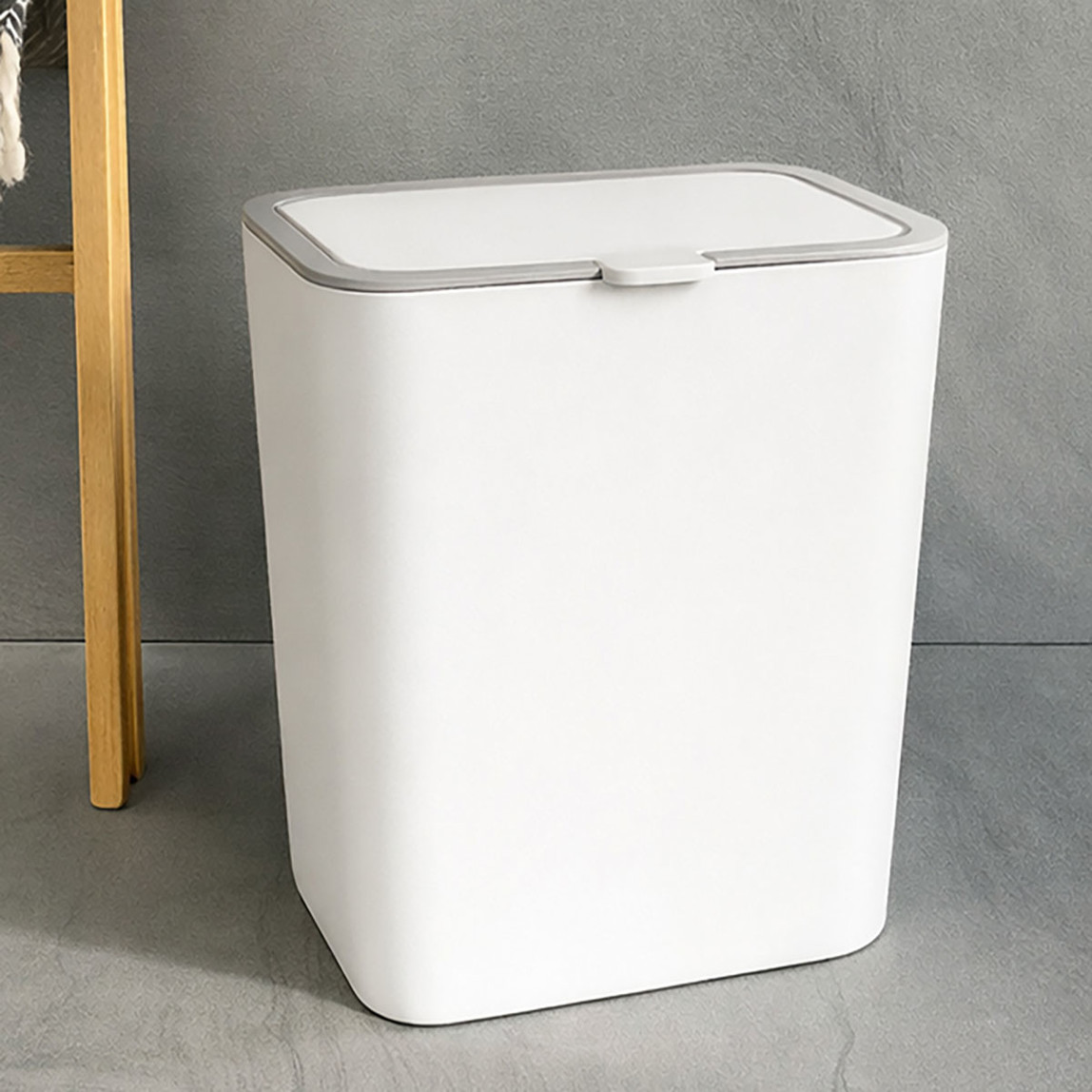    Flip Çöp Kovası Beyaz 6L 