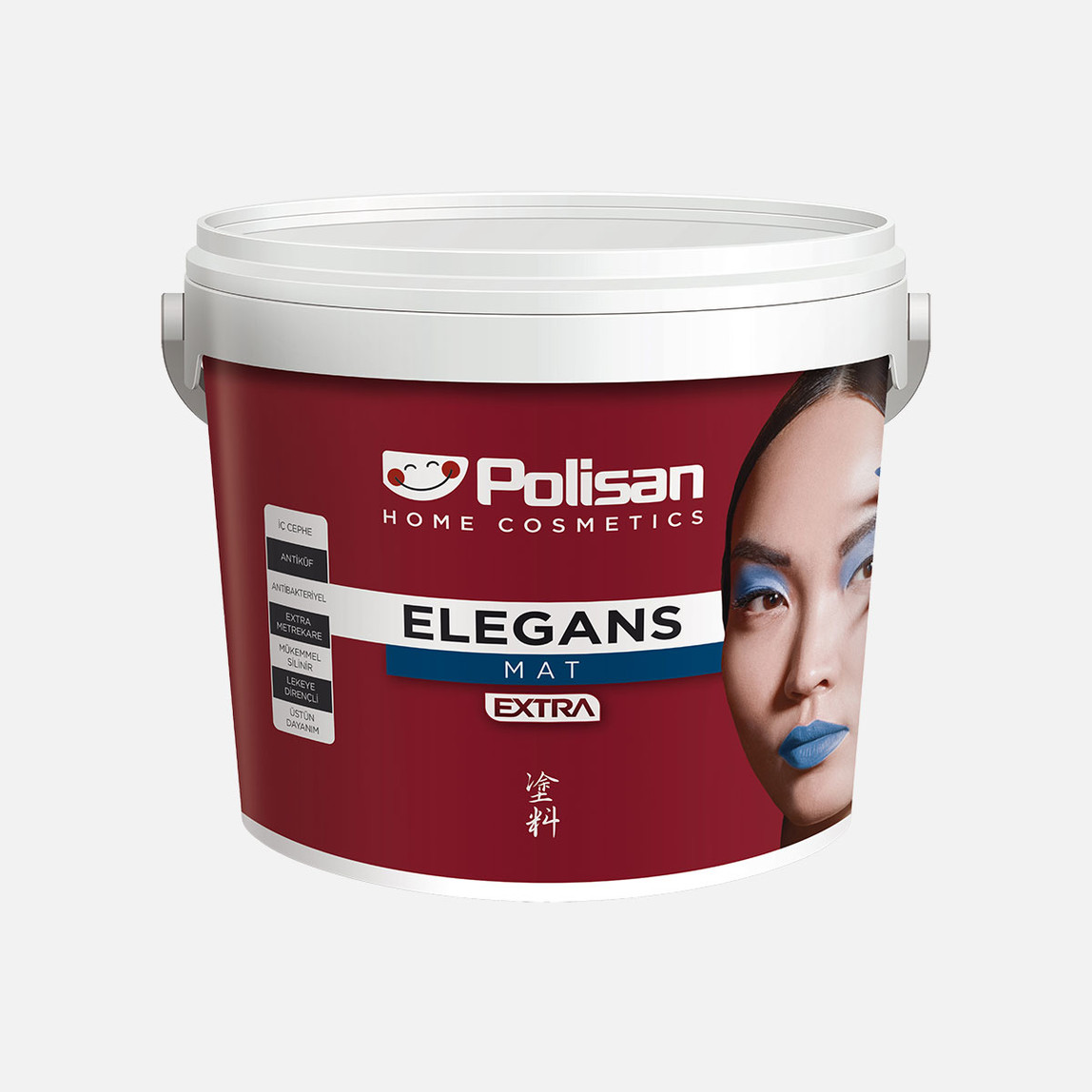    Polisan 12,5L Elegans Extra Mat Sessiz Mavi Ci7494 İç Cephe Boyası 
