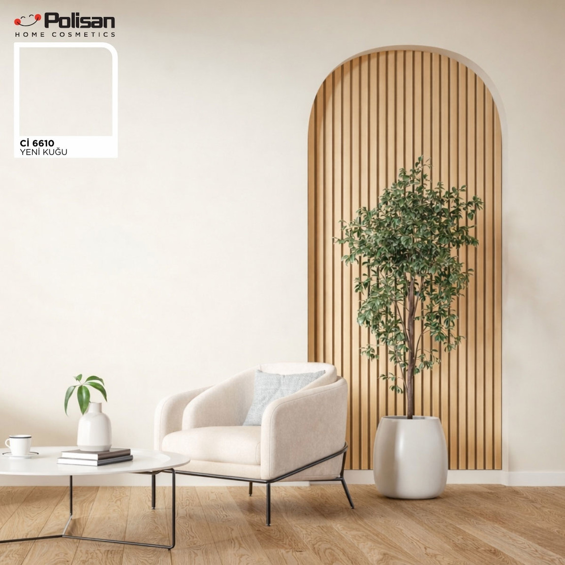    Polisan 12,5L Elegans Yarımat Yeni Kuğu Ci 6610 İç Cephe Boyası 