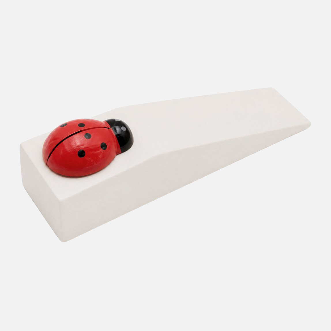    Home Puzzle Kapı Altı Durdurucu Stoper Beyaz Uğur Böcekli 
