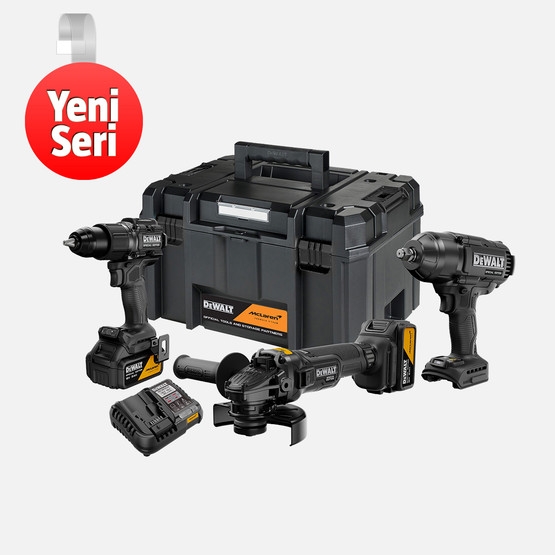 Dewalt Dck3222Mp2T-Qw Mclaren Üçlü Set + 2X5Ah Akü Set (Matkap + Taşlama + Somun Sıkma)