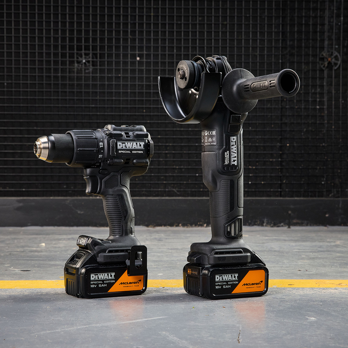    Dewalt Dck2223Mp2T-Qw Mclaren İkili Set + 2X5Ah Akü Set (Matkap + Taşlama) 