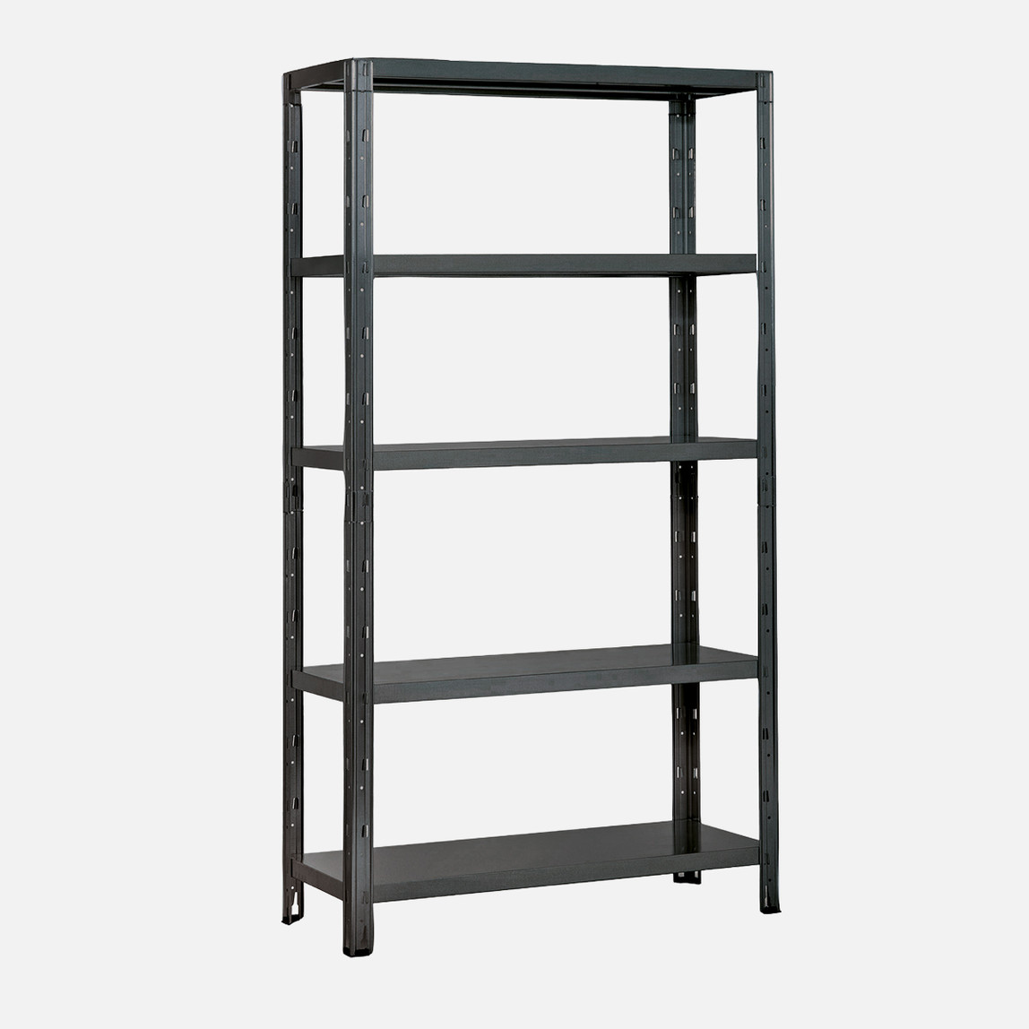    Anemos 5 Katlı Metal Raf Siyah 120x40x188 cm 