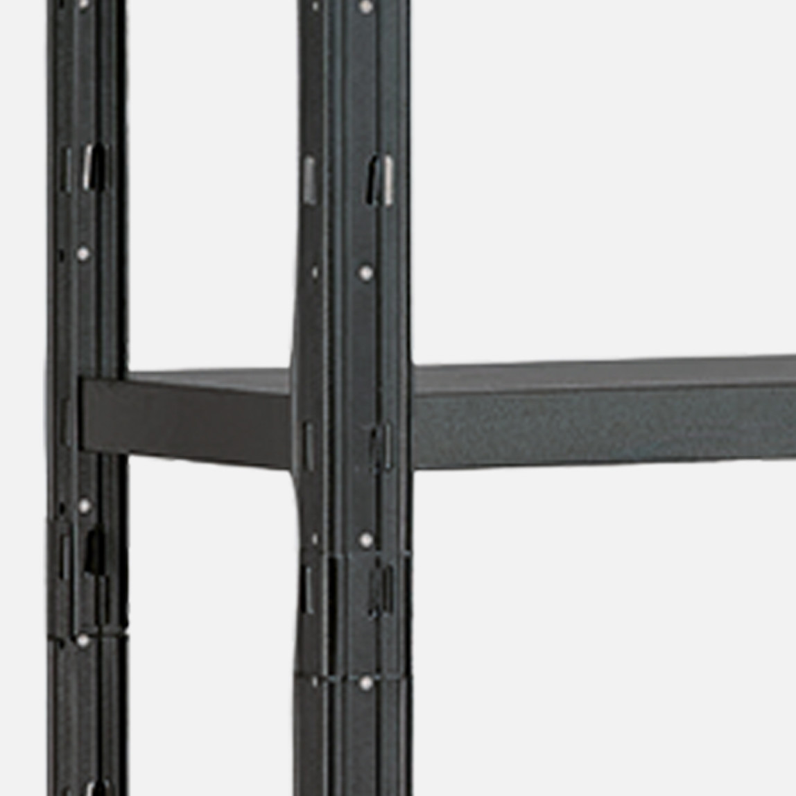    Anemos 5 Katlı Metal Raf Siyah 120x40x188 cm 