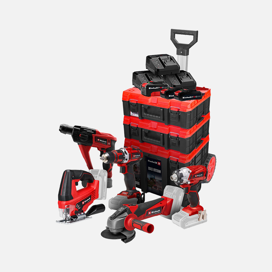    Einhell PXC 18V 5’li Makine Seti  