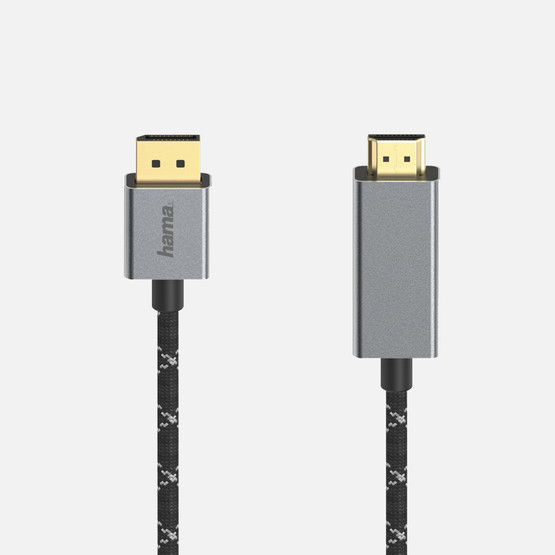 Hama HM.200506 DisplayPort - HDMI Ultra HD 4K Video Kablosu 1,5M