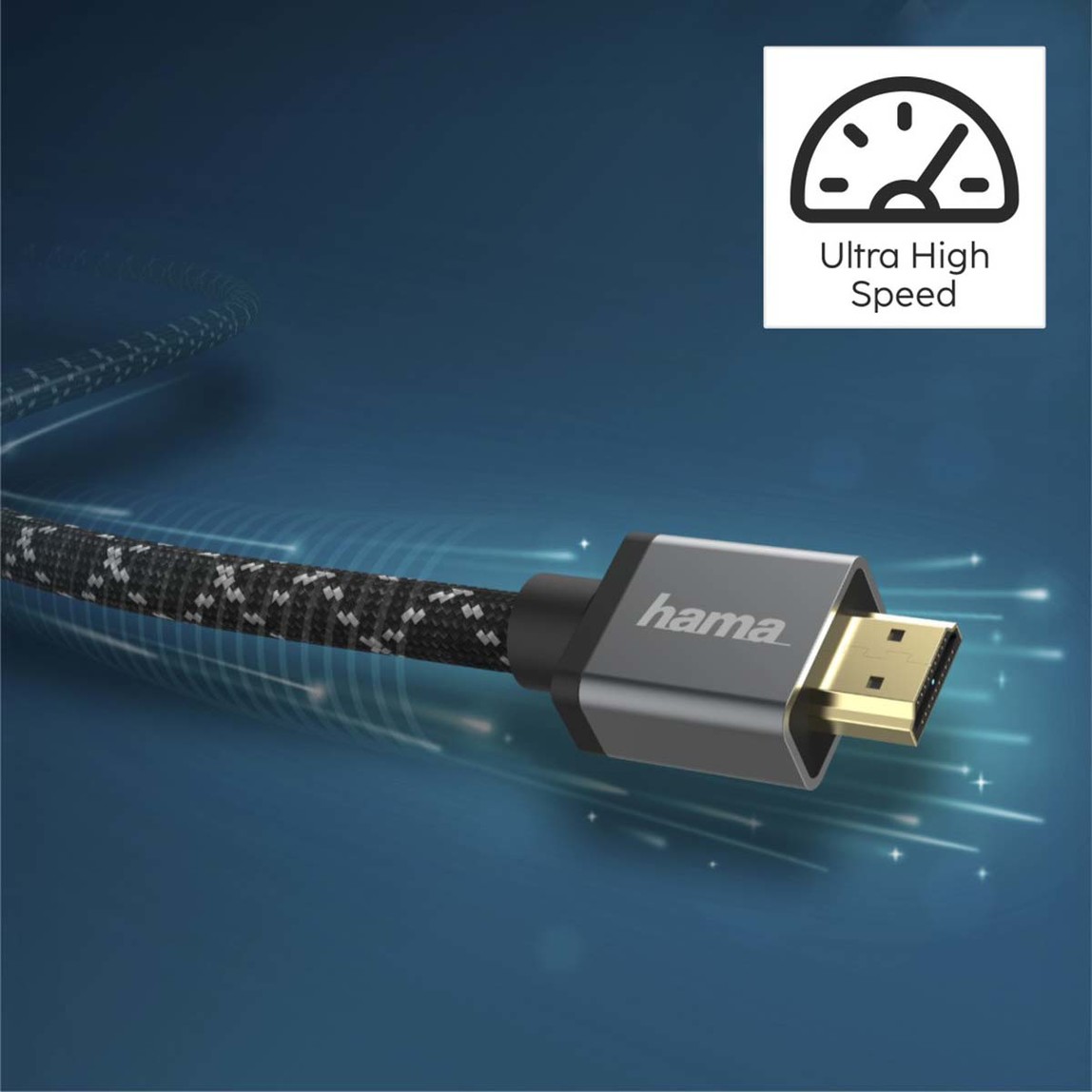    Hama HM.200504 Premium Ultra High Speed HDMI 2.1 8K Kablo 2M 