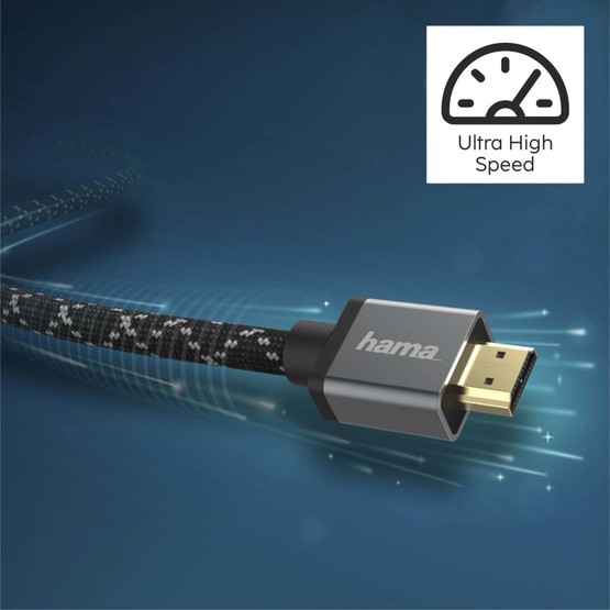 Hama HM.200504 Premium Ultra High Speed HDMI 2.1 8K Kablo 2M