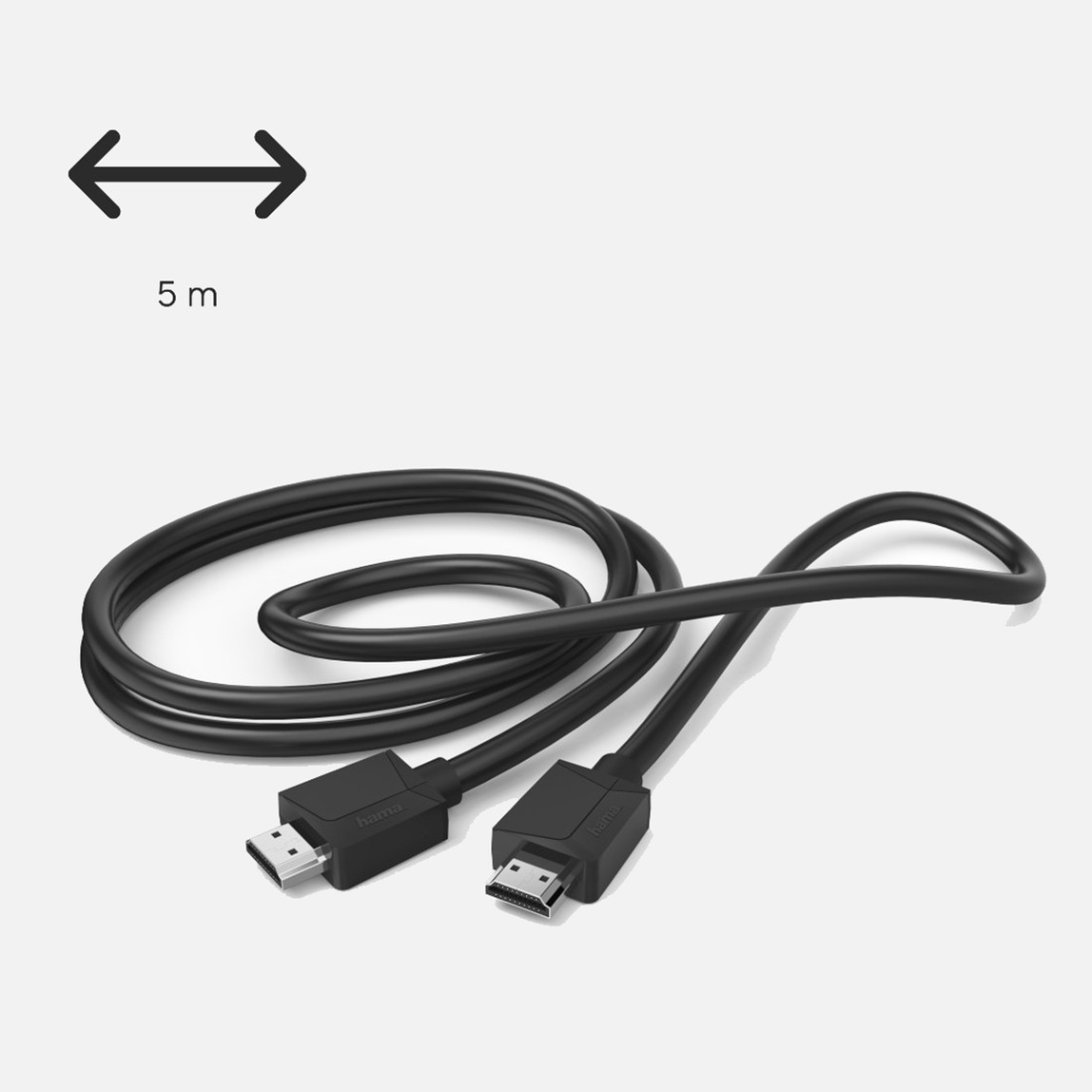    Hama HM.205007 High Speed HDMI Kablo 4K Ethernet 5M Siyah 