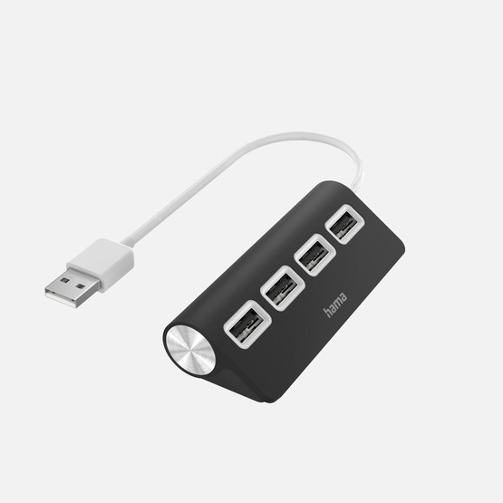 Hama HM.200119 4 Ports 2.0 480 Mbit/s USB Hub Siyah