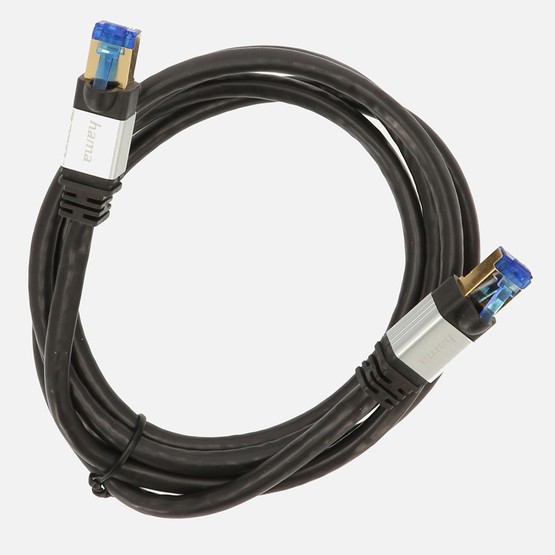 Hama HM.200692 CAT 8 S/FTP Ağ Kablosu 40 Gbit/s 1,5M Siyah