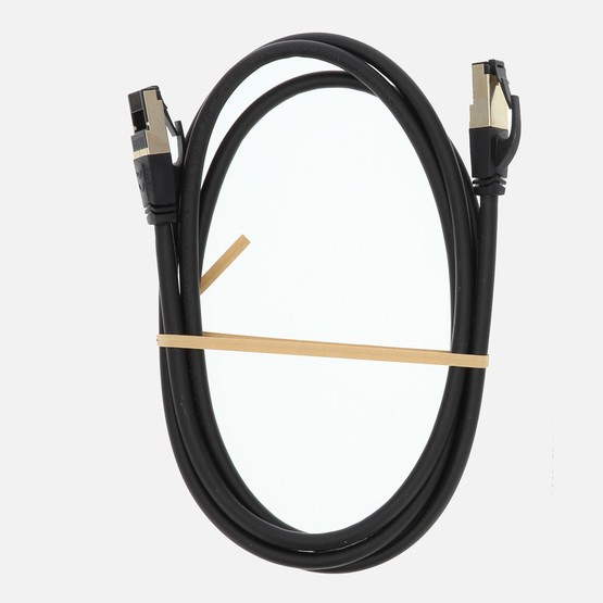Hama HM.200692 CAT 8 S/FTP Ağ Kablosu 40 Gbit/s 1,5M Siyah