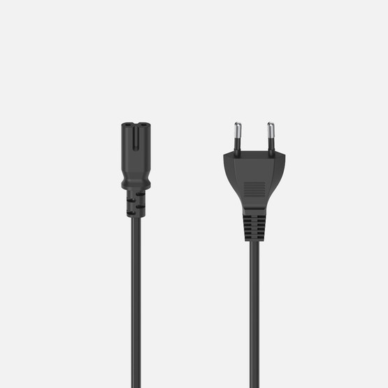 Hama AC Konnektör C7 Güç Kablosu 2,5M Siyah