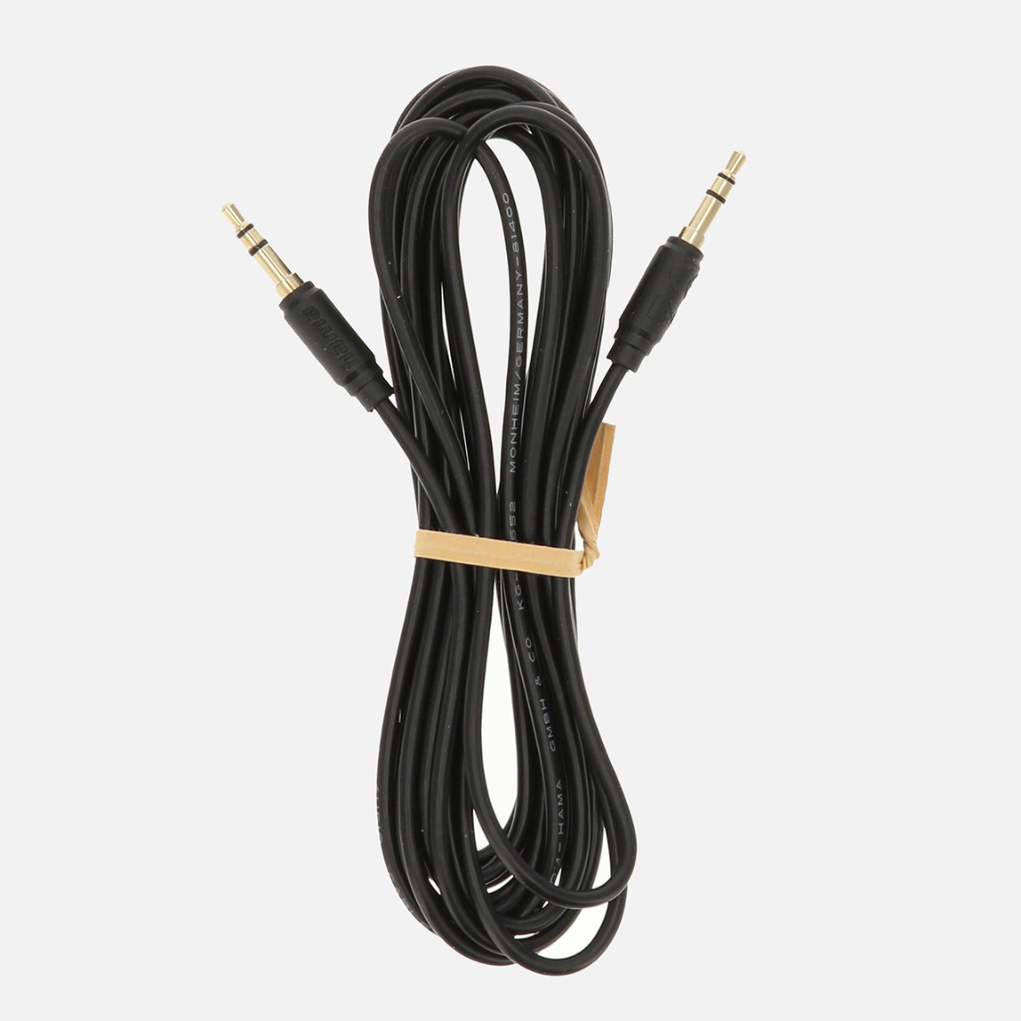    Hama HM.205263 3.5 mm - 3.5 mm Stereo Altın Uçlu Ses Kablosu 3M Siyah 