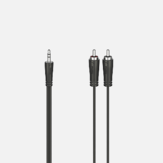 Hama HM.205110 3.5mm Jack - 2 RCA Stereo Ses Kablosu 1,5M Siyah