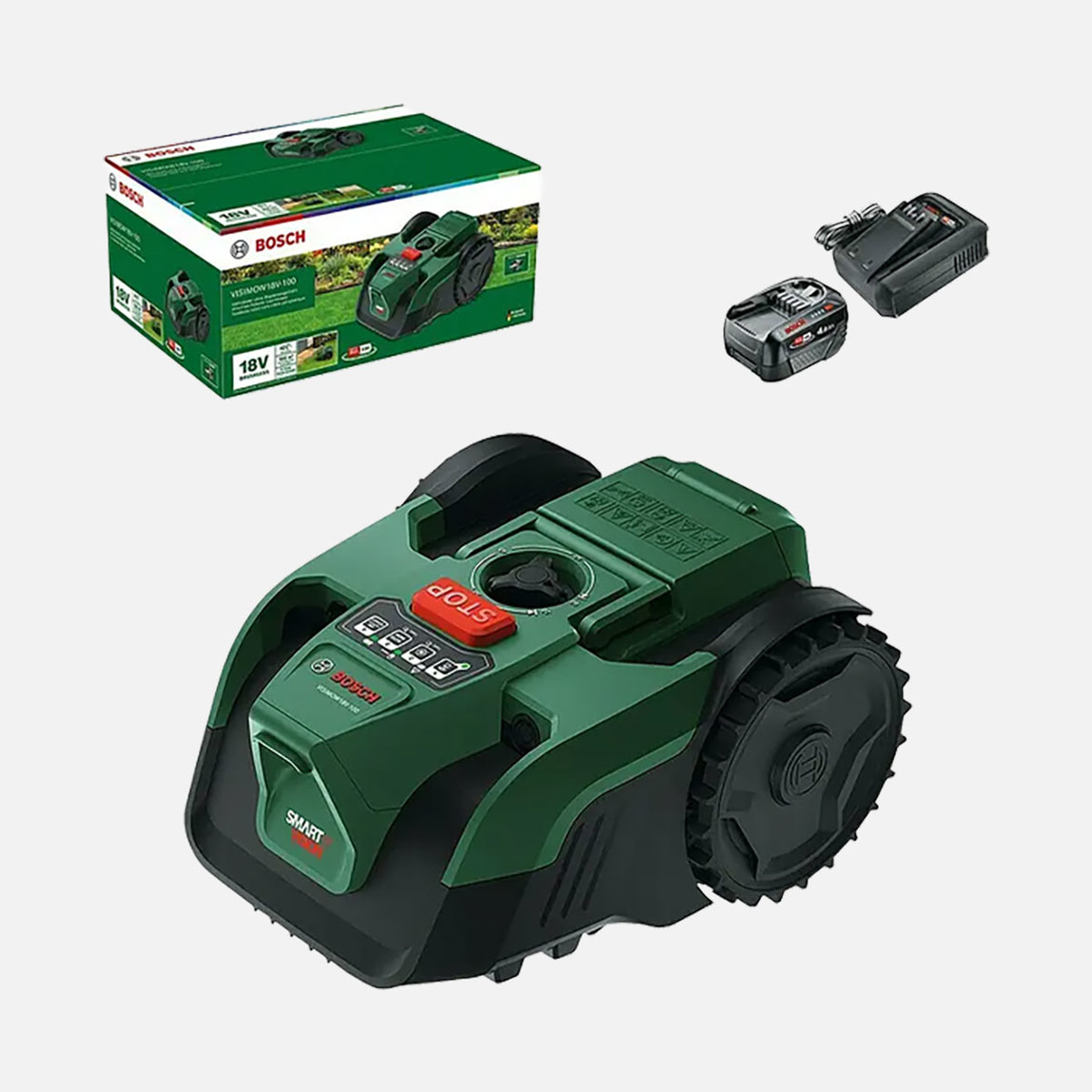    Bosch VISIMOW100 Robotik Çim Biçme Makinesi 1x4 AH 