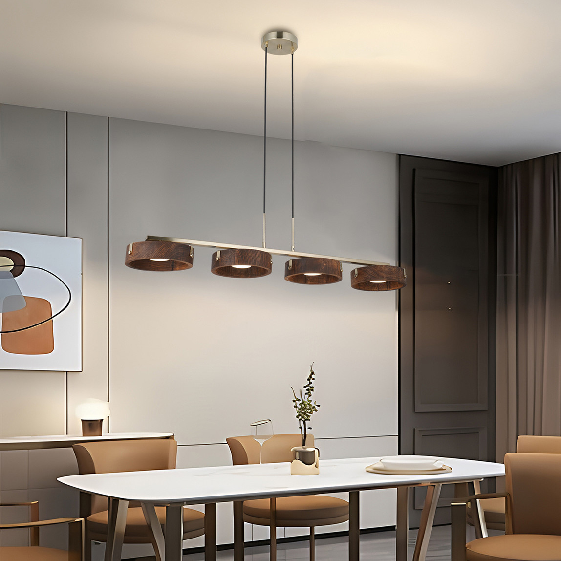    Lucea Degas 4'Lü Antik Lak Sıralı Avize 4xGx5.3 