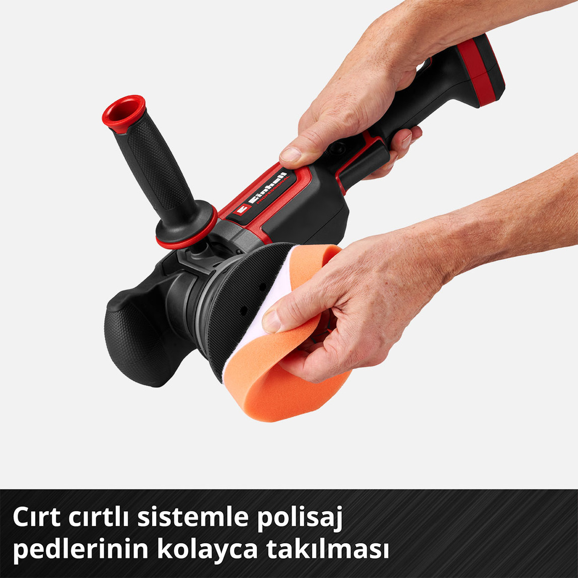    Einhell Professional CP-EP 18/125 Li BL Solo  Akülü Polisaj Makinesi (Akü ve Şarj Cihazı Dahil Değildir.) 