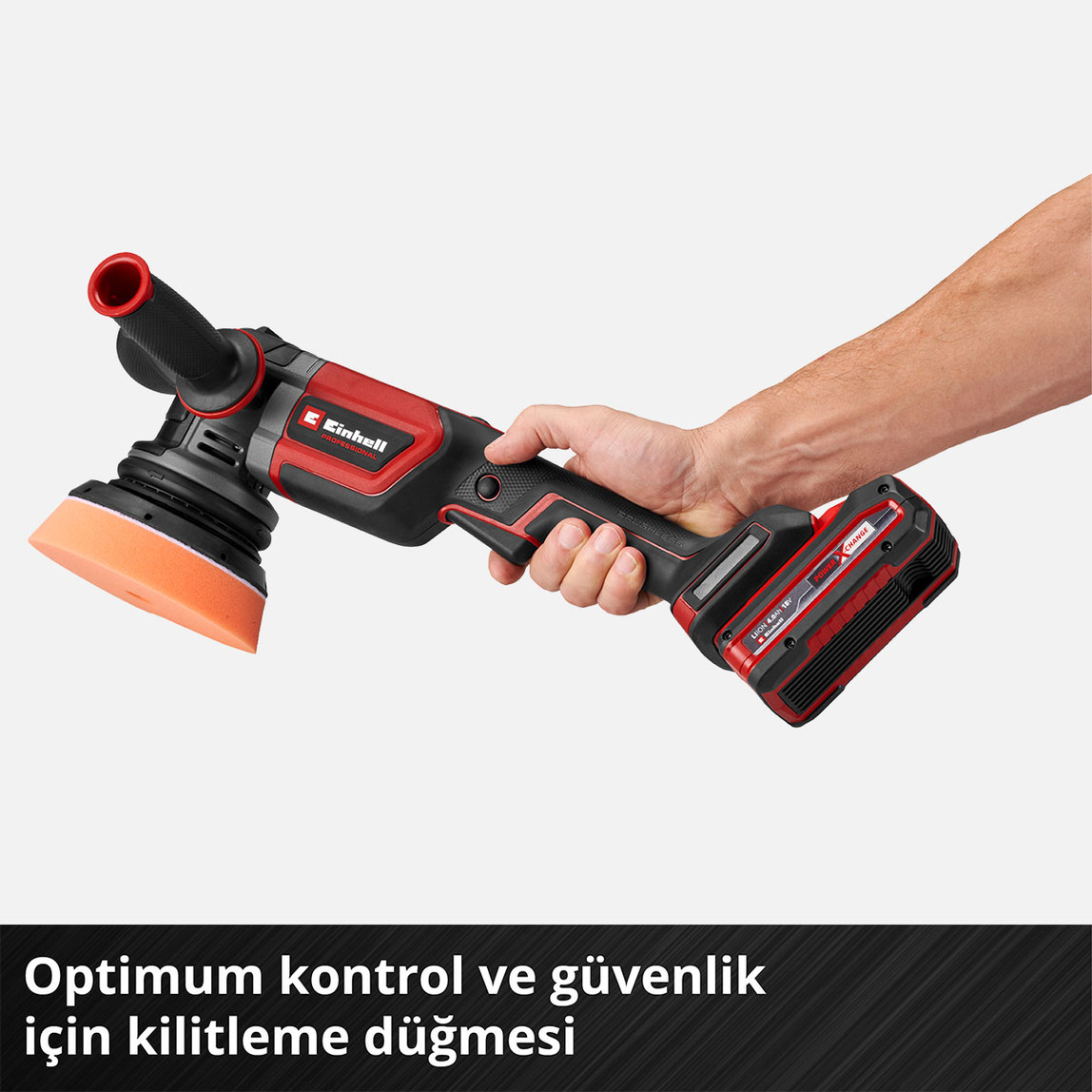    Einhell Professional CP-EP 18/125 Li BL Solo  Akülü Polisaj Makinesi (Akü ve Şarj Cihazı Dahil Değildir.) 