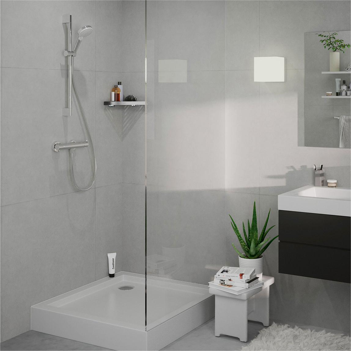    Hansgrohe Vernis Blend Duş Seti ve Termostatik Banyo Bataryası 