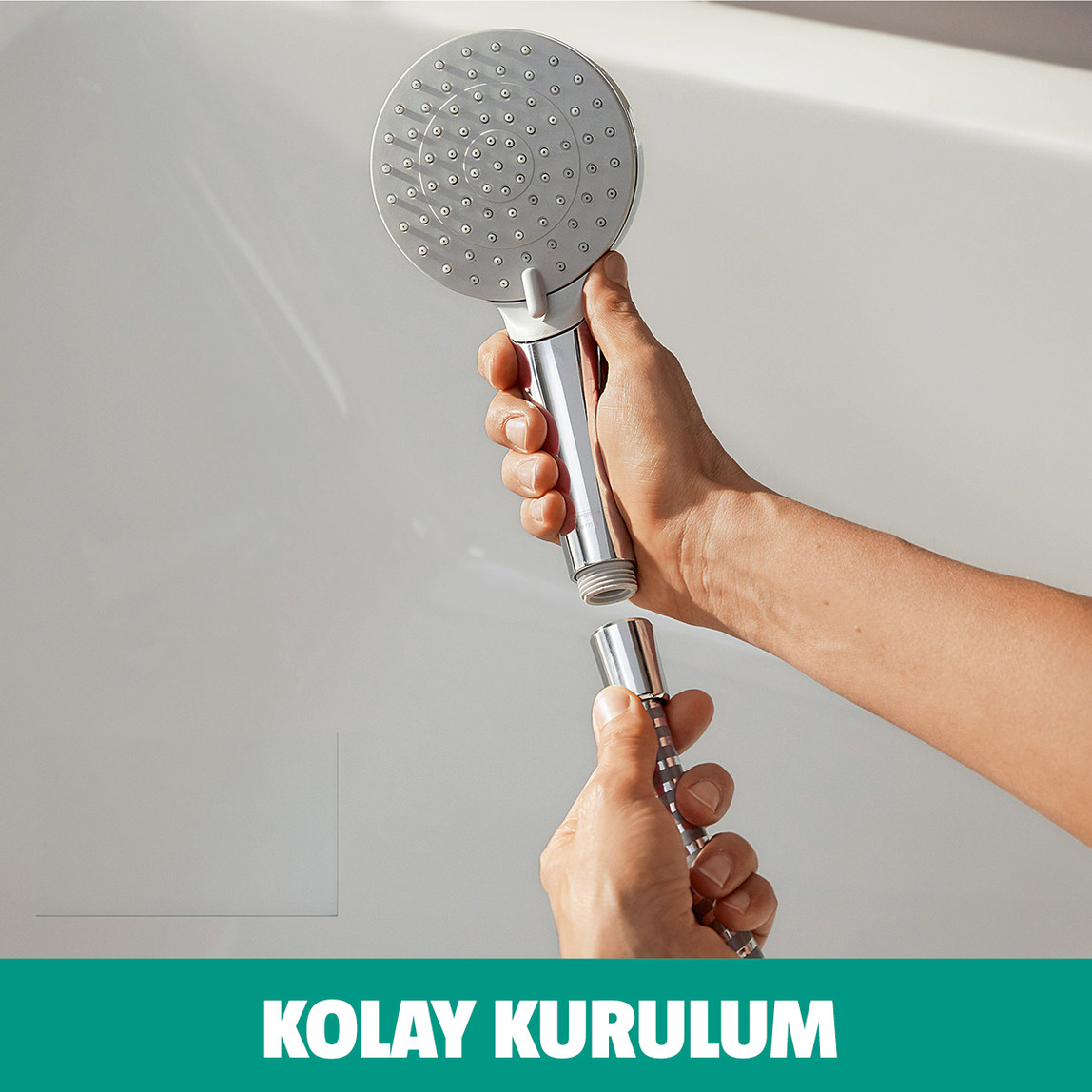    Hansgrohe Vernis Blend Duş Seti ve Termostatik Banyo Bataryası 