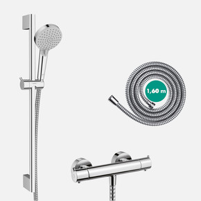 Hansgrohe Vernis Blend Duş Seti ve Termostatik Banyo Bataryası