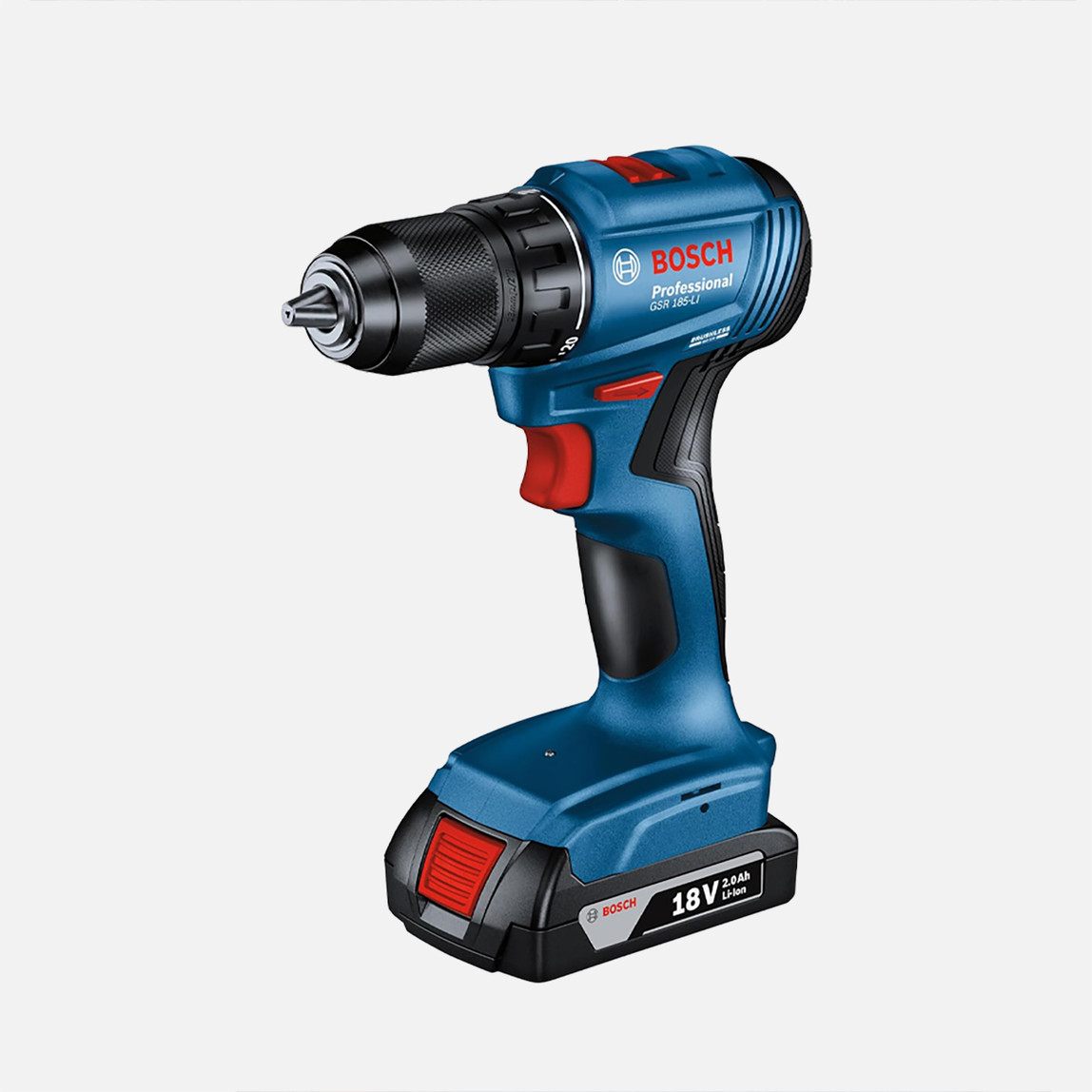    Bosch GSR 185-LI 2.0Ah. Akülü Delme Vidalama (45 Parça Uç Setli) 