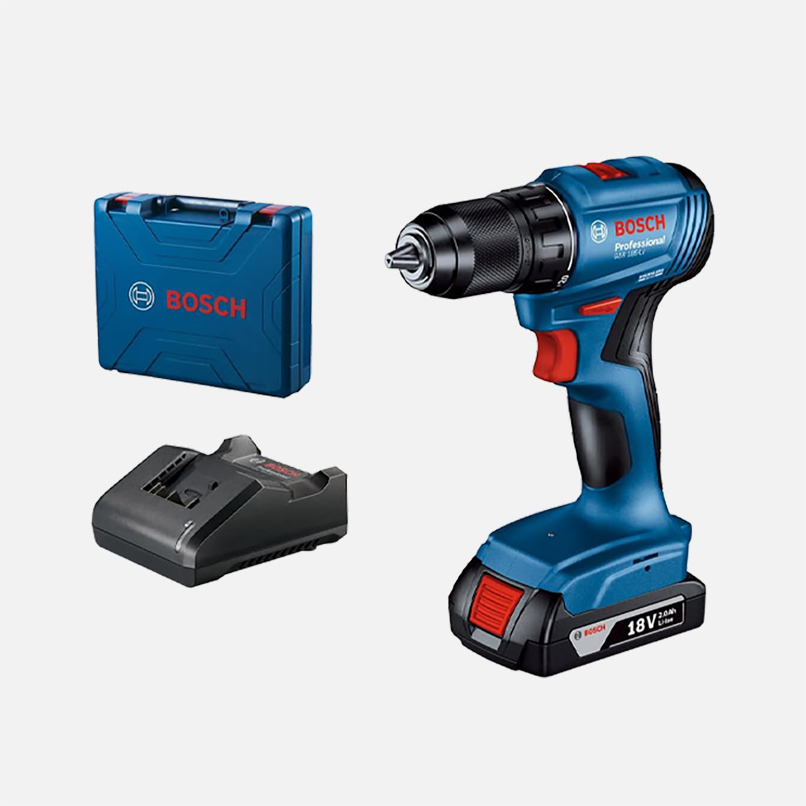    Bosch GSR 185-LI 2.0Ah. Akülü Delme Vidalama (45 Parça Uç Setli) 