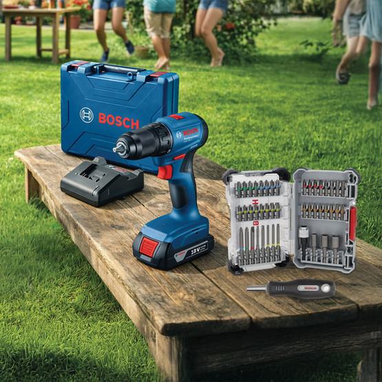 Bosch GSR 185-LI 2.0Ah. Akülü Delme Vidalama (45 Parça Uç Setli)