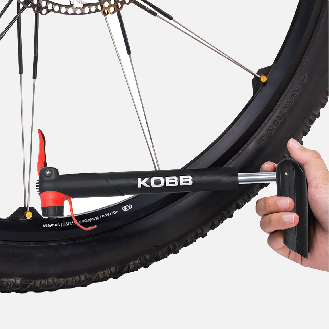    KOBB KB21 87 PSI Bisiklet Lastik Şişirme Taşınabilir Mini El Pompası 