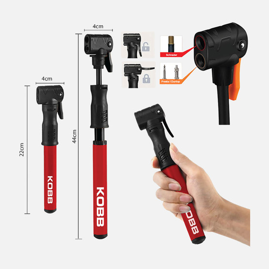 KOBB KB2203 87 PSI Bisiklet Lastik Şişirme Taşınabilir Mini El Pompası