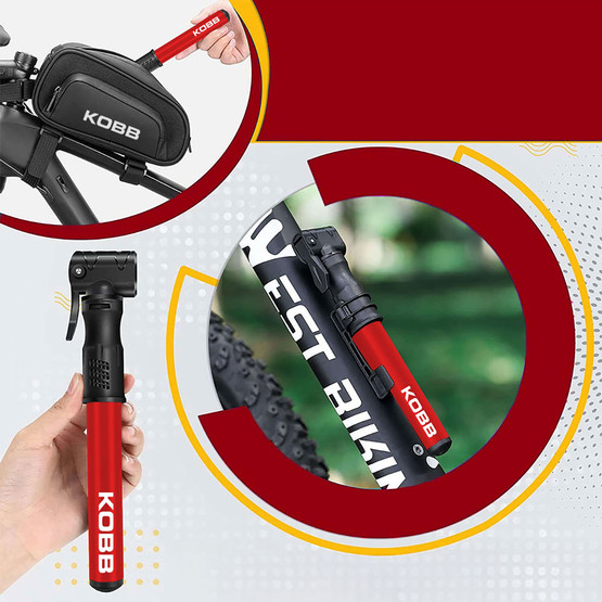 KOBB KB2203 87 PSI Bisiklet Lastik Şişirme Taşınabilir Mini El Pompası