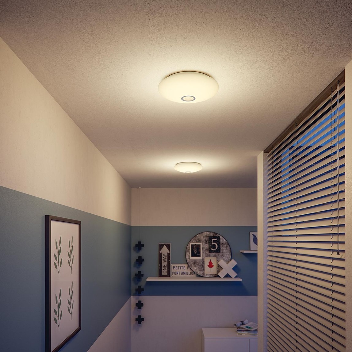    Philips Led Sensörlü Plafonyer 6W Sarı Işık 