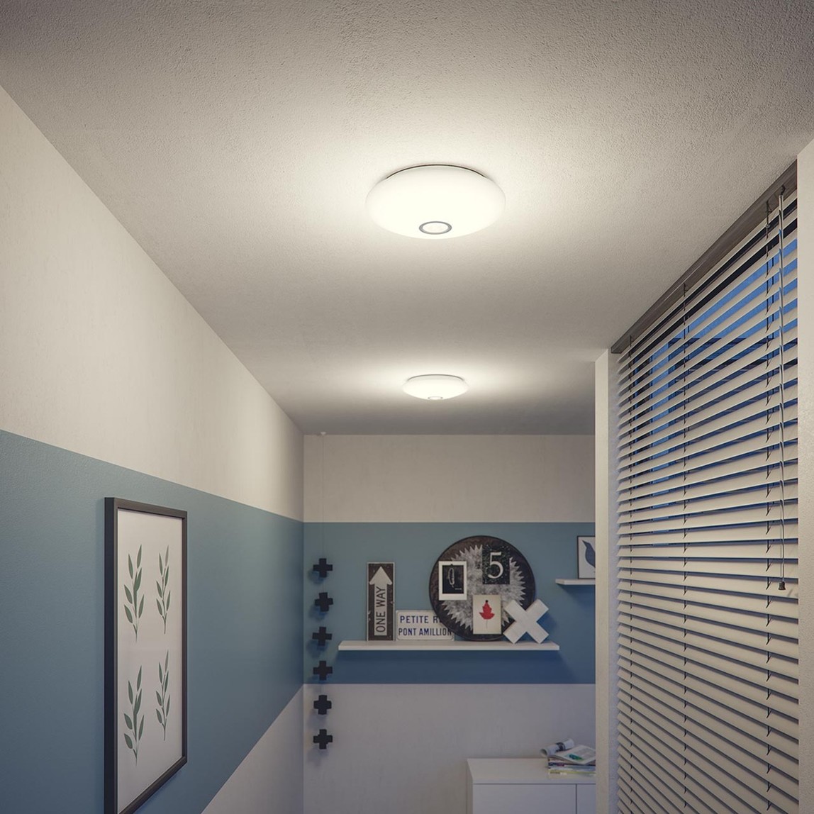    Philips Led Sensörlü Plafonyer 6W Beyaz Işık 
