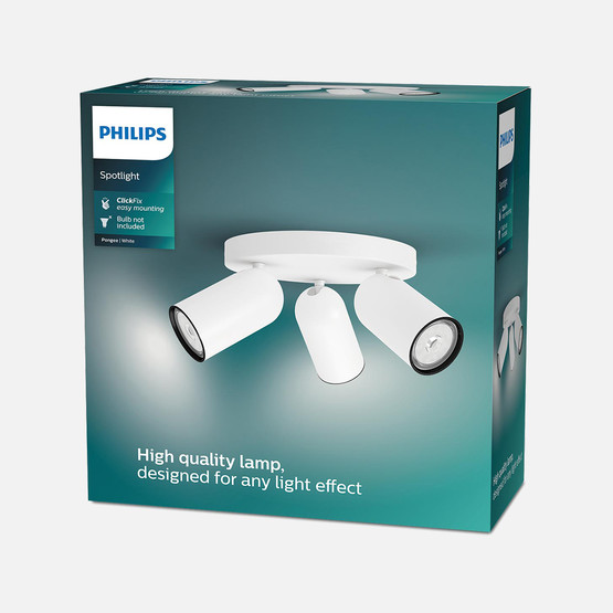 Philips Pongee 3'Lü Spot Beyaz