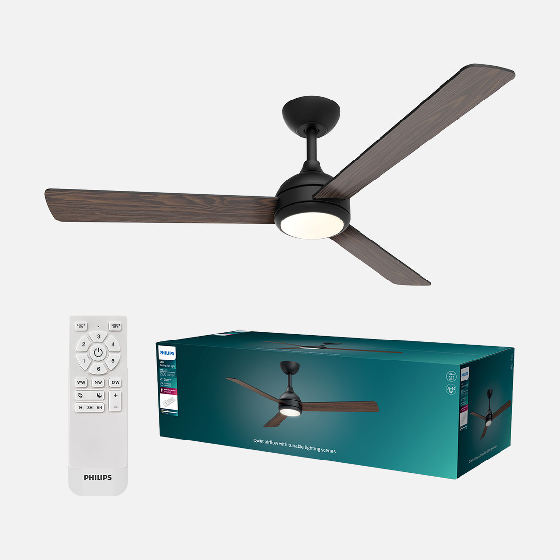   Philips Velyx LED Lambalı Tavan Vantilatörü
32W (Fan) + 24W (Işık) 