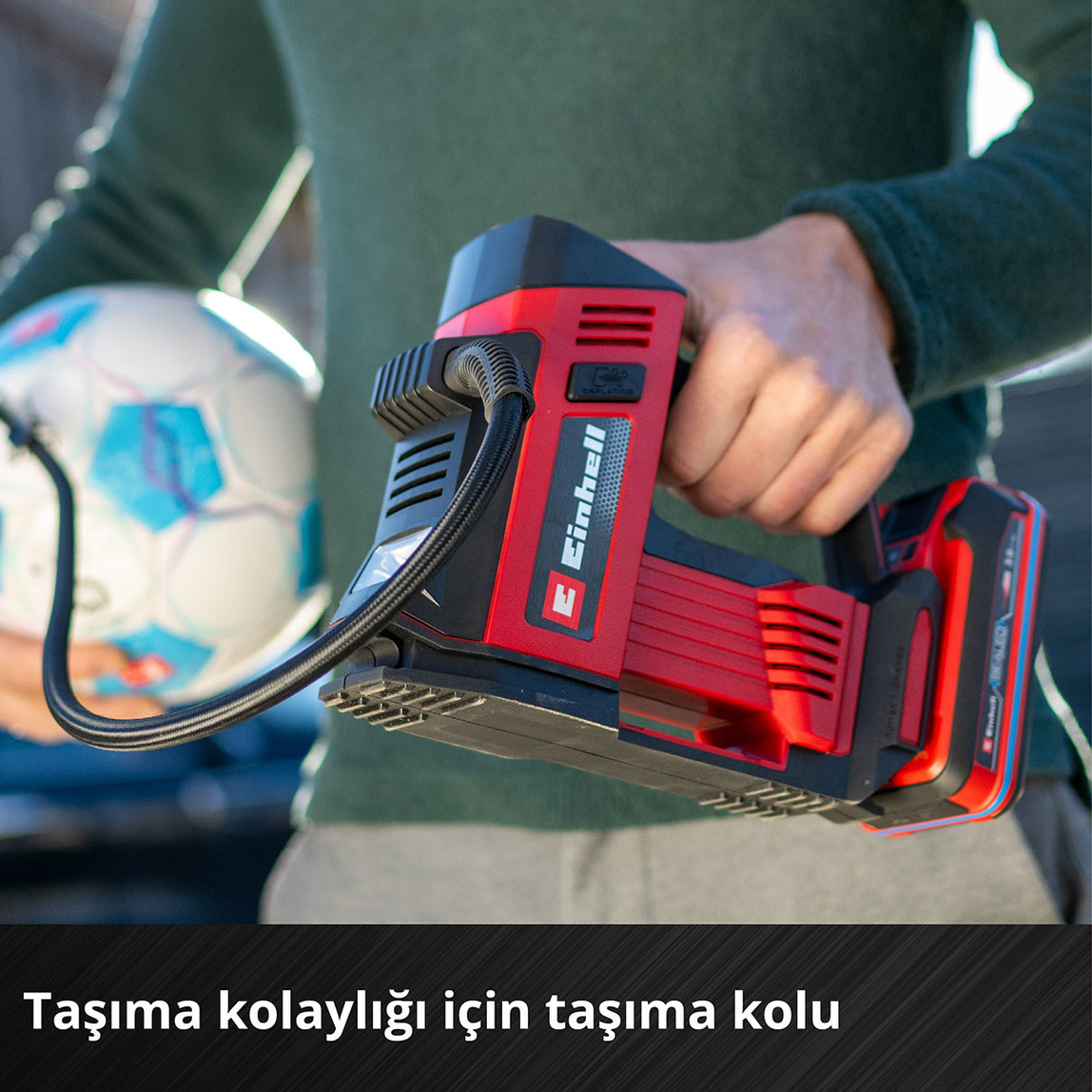    Einhell CE-CC 18/23 D Li-Solo Akülü Oto Hava Kompresörü (Akü ve Şarj Cihazı Dahil Değildir.)
 