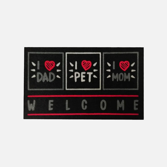 Ekol Welcome Dad Pet Mom Baskılı Paspas 40x68 cm