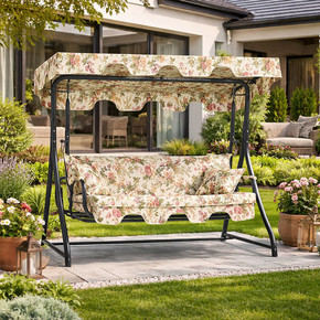 Erinöz Olea 3 Kişilik Yatarlı Bahçe Balkon Teras Salıncağı - Nergis 