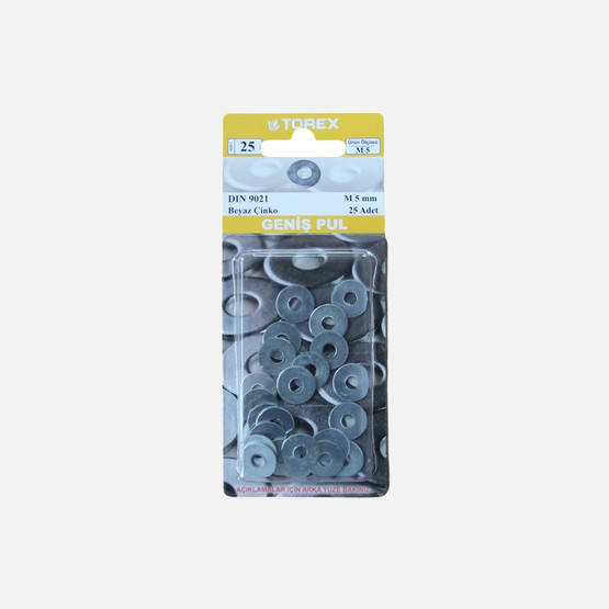 Torex DIN 9021 M5 Geniş Pul
