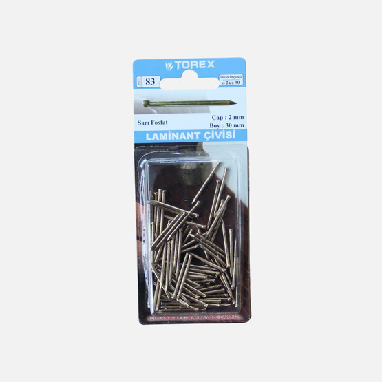 Torex Laminat Parke Çivisi Başsız Sarı Fosfat 2x30 mm